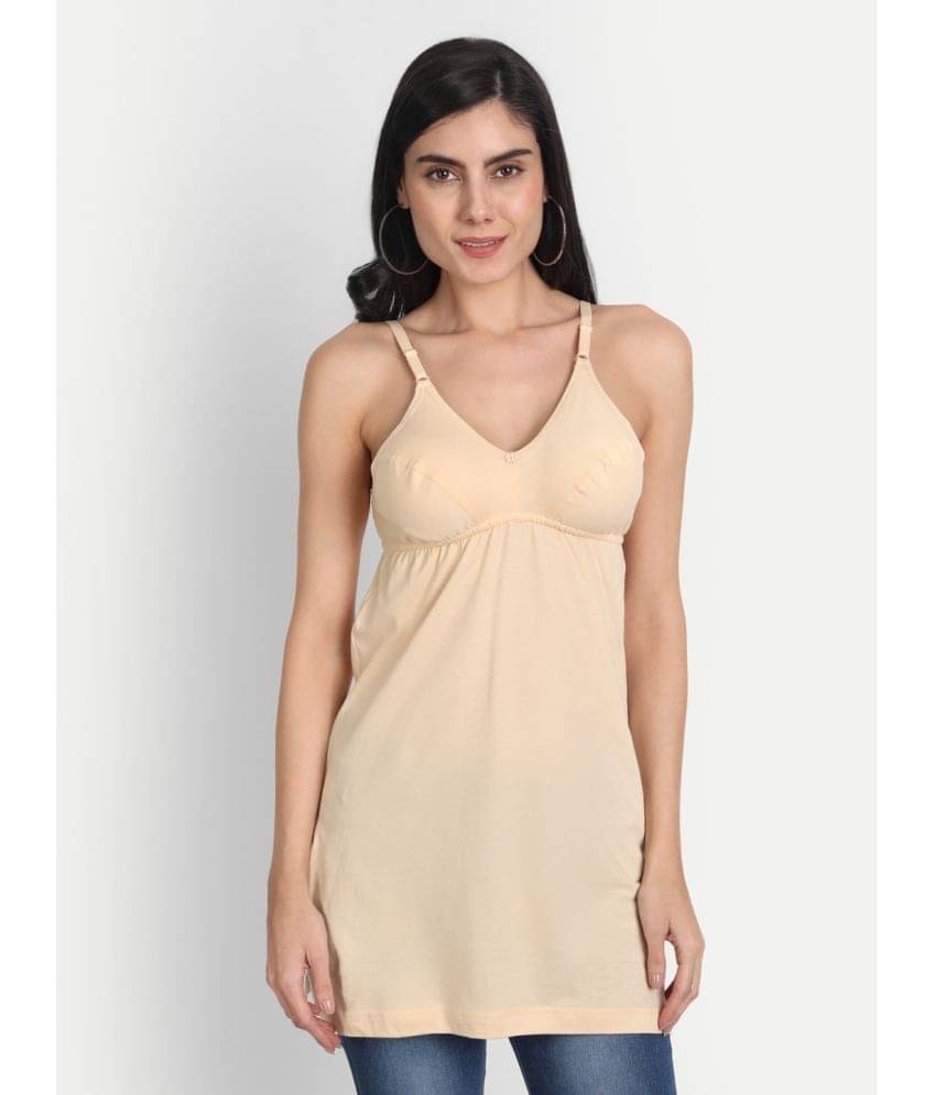     			AIMLY Cotton Camisoles - Beige Single