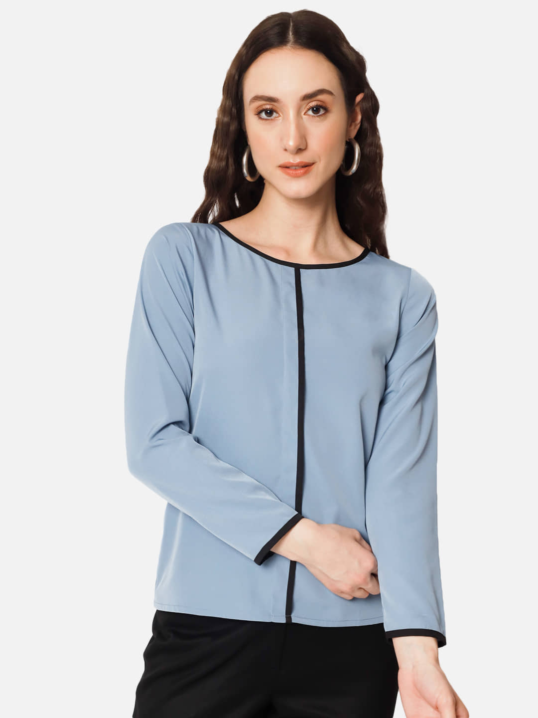ALL WAYS YOU Women's Crepe Regular Top ( Blue )