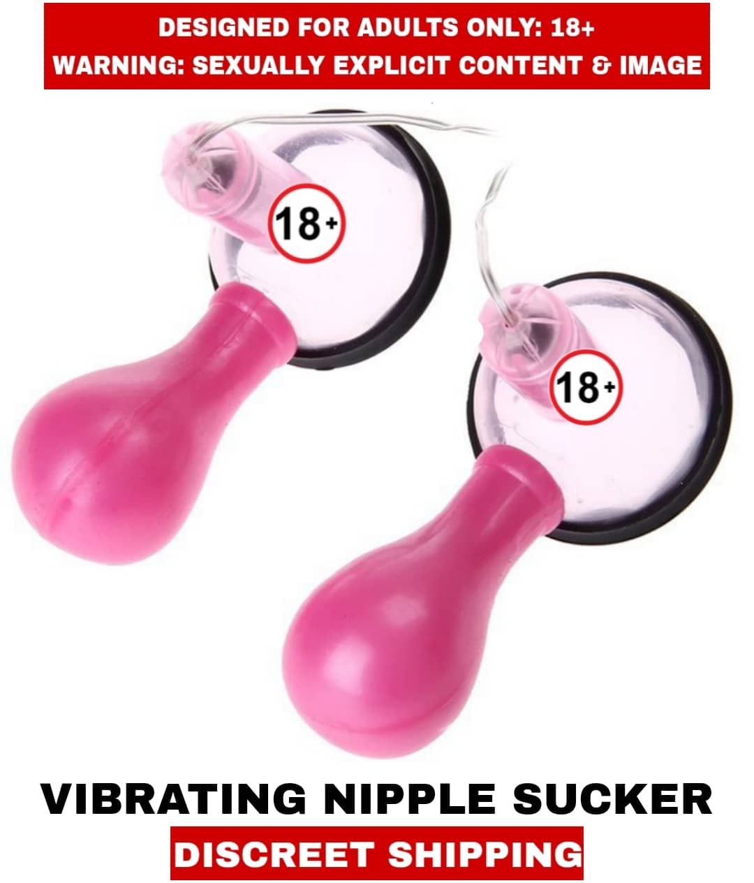 CRAZY BEAUTY Vibrating Nipple Sucker Breast Massager For Women