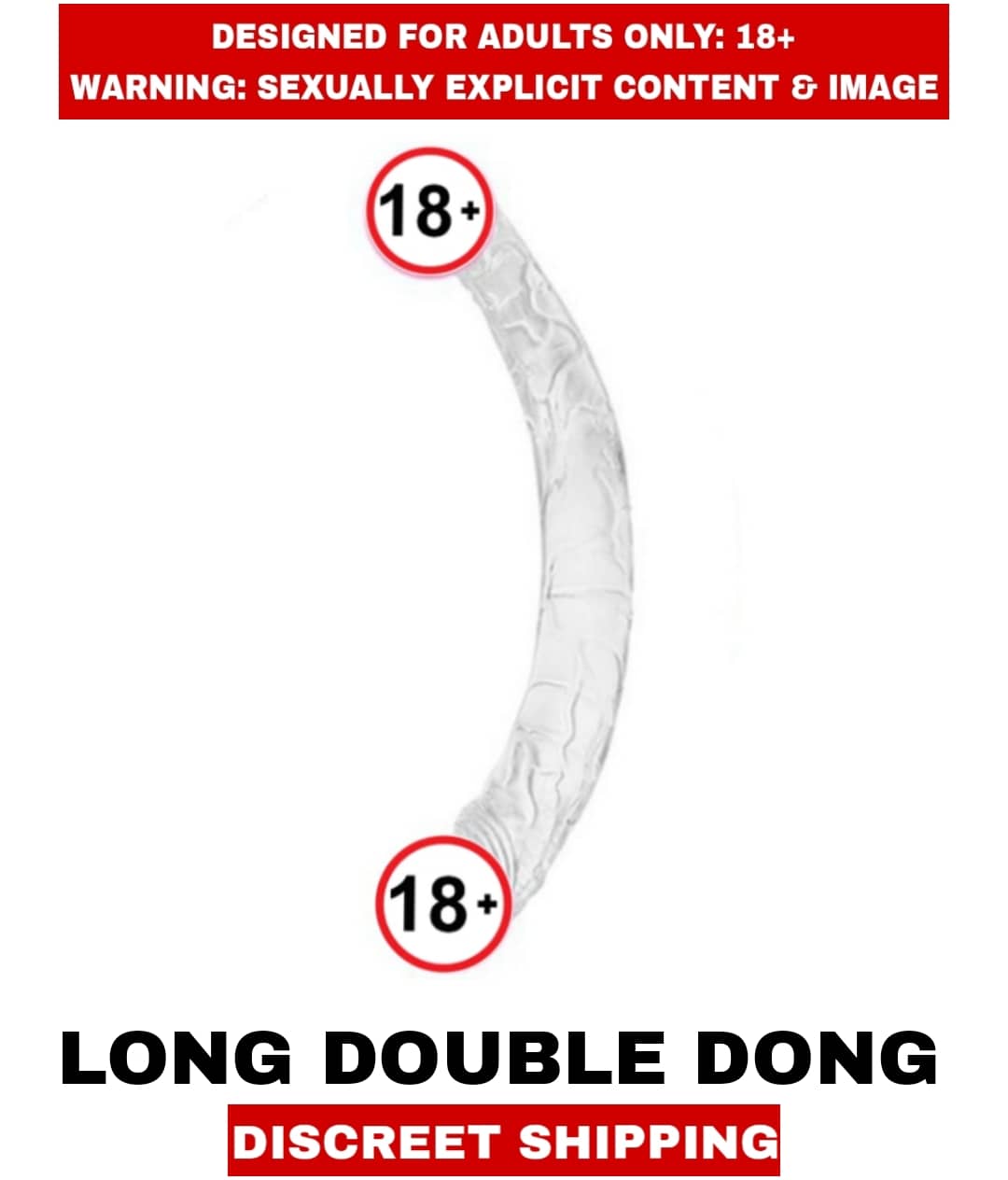FEMALE ADULT SEX TOYS LONG DOUBLE DONG Smooth Silicon Dildo For Women