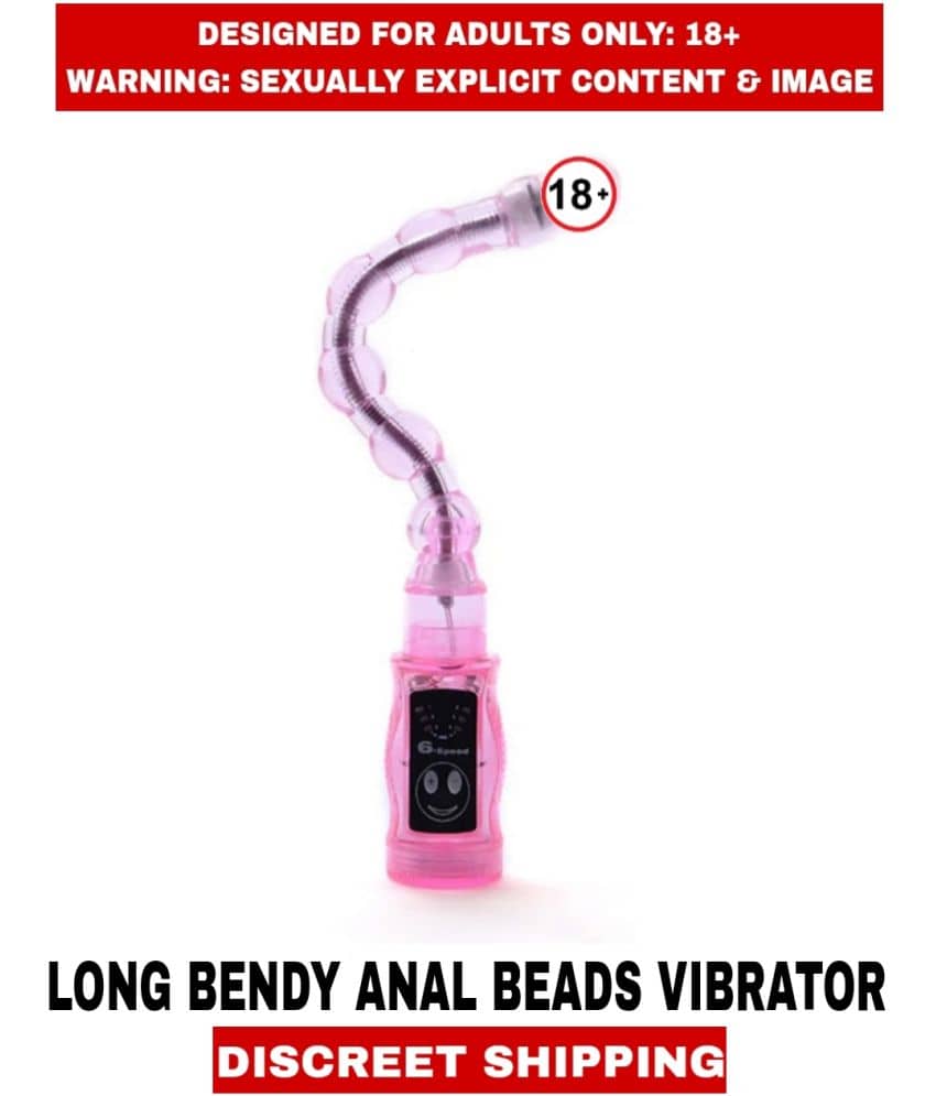 FEMLAE ADULT SEX TOYS LONG BENDY Smooth Anal Beads Vibrator For Women