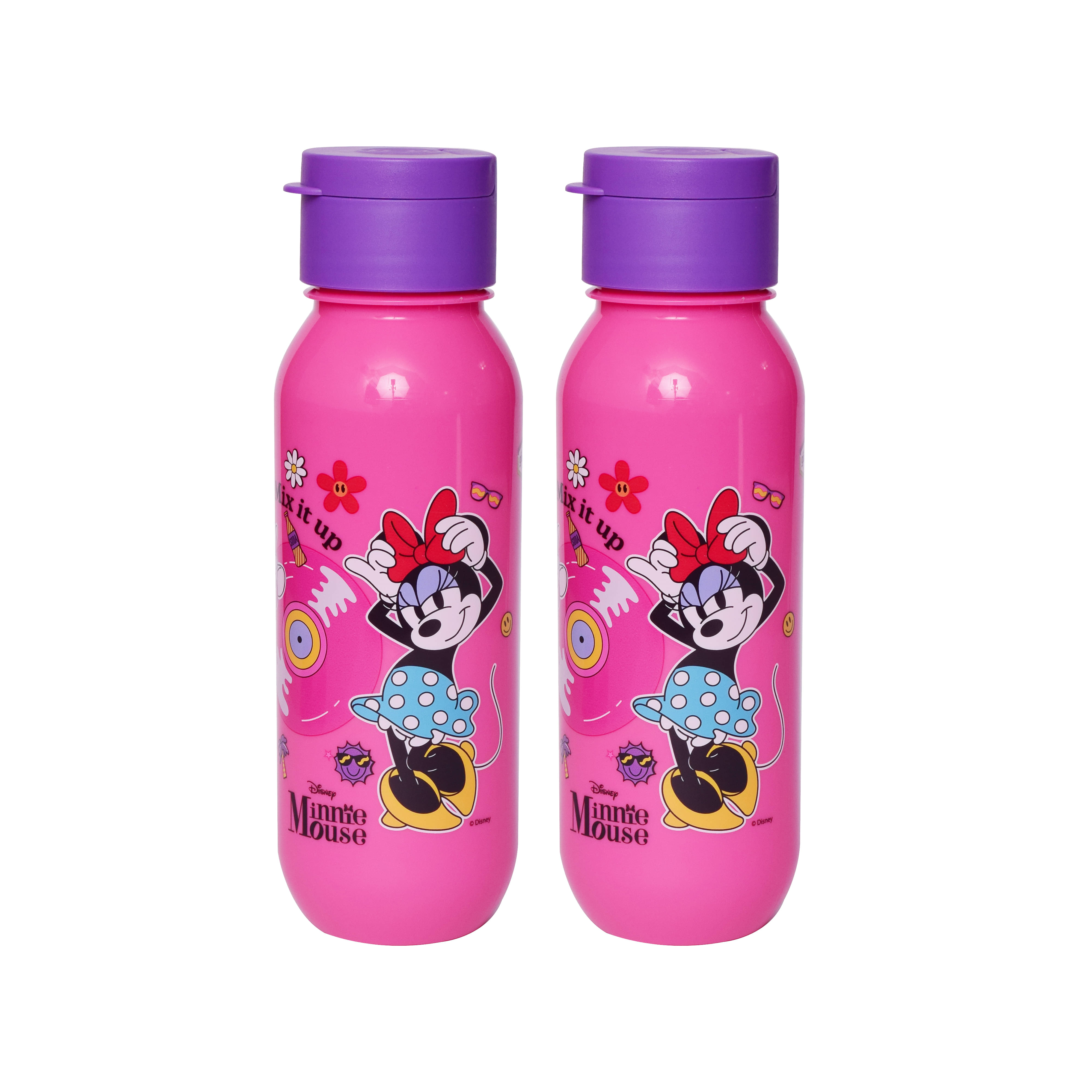 Gluman - Disney Minnie Claro Mini Spout Pink School Water Bottle 500 mL ( Set of 2 ) Gluman - Disney Minnie Claro Mini Spout Pink School Water Bottle 500 mL ( Set of 2 )