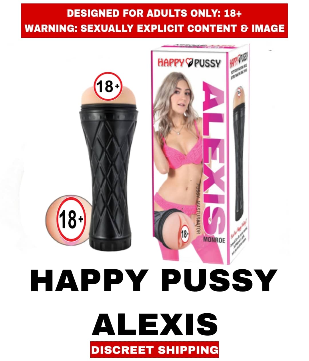MALE ADULT SEX TOYS HAPPY REAL ALIXIS PUSSY FLESH LIGHT MASTURBATOR For Men
