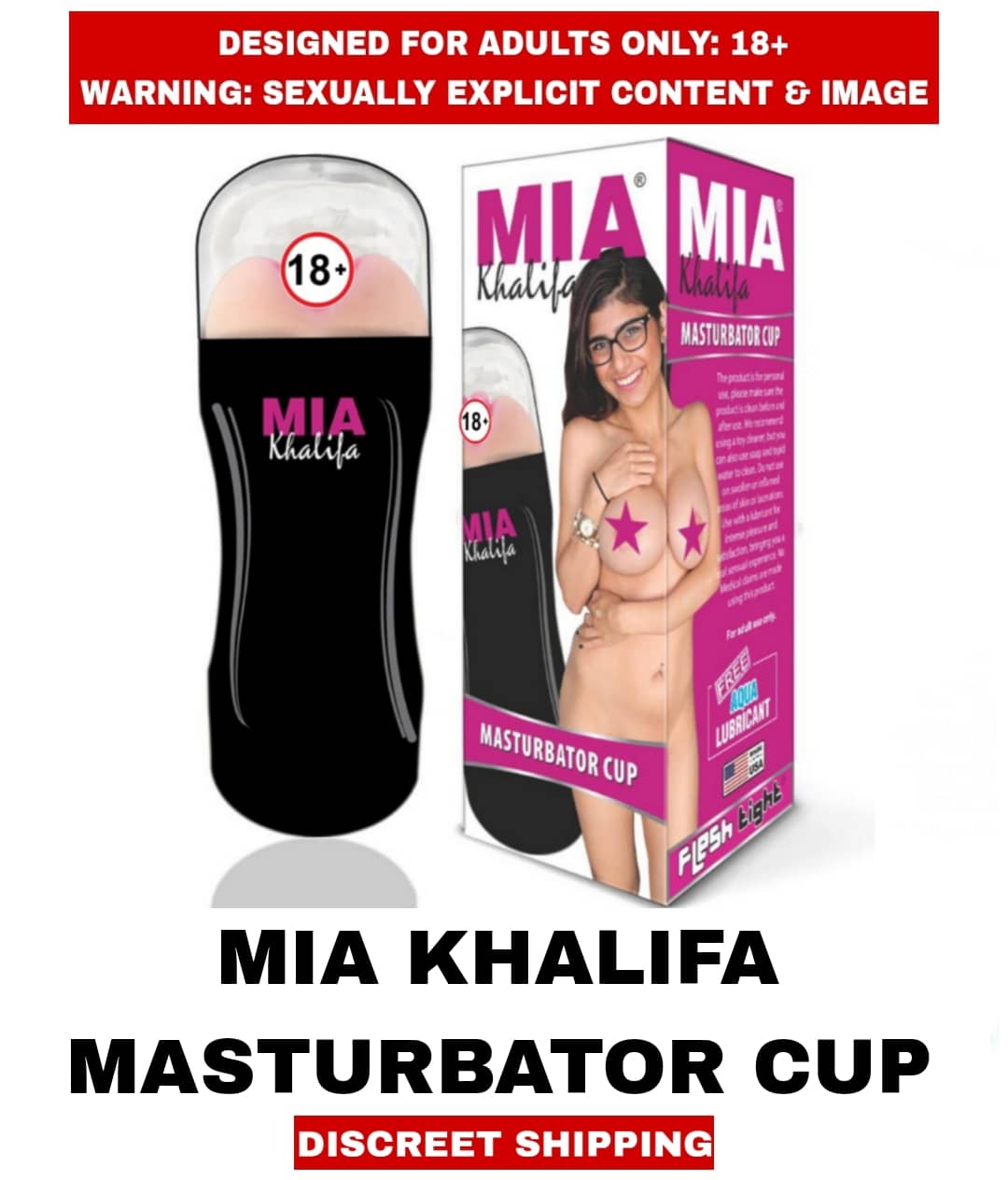 MALE ADULT SEX TOYS REAL MIA KHALIFA PUSSY FEEL MASTURBATOR CUP FLESH TIGHT For Men