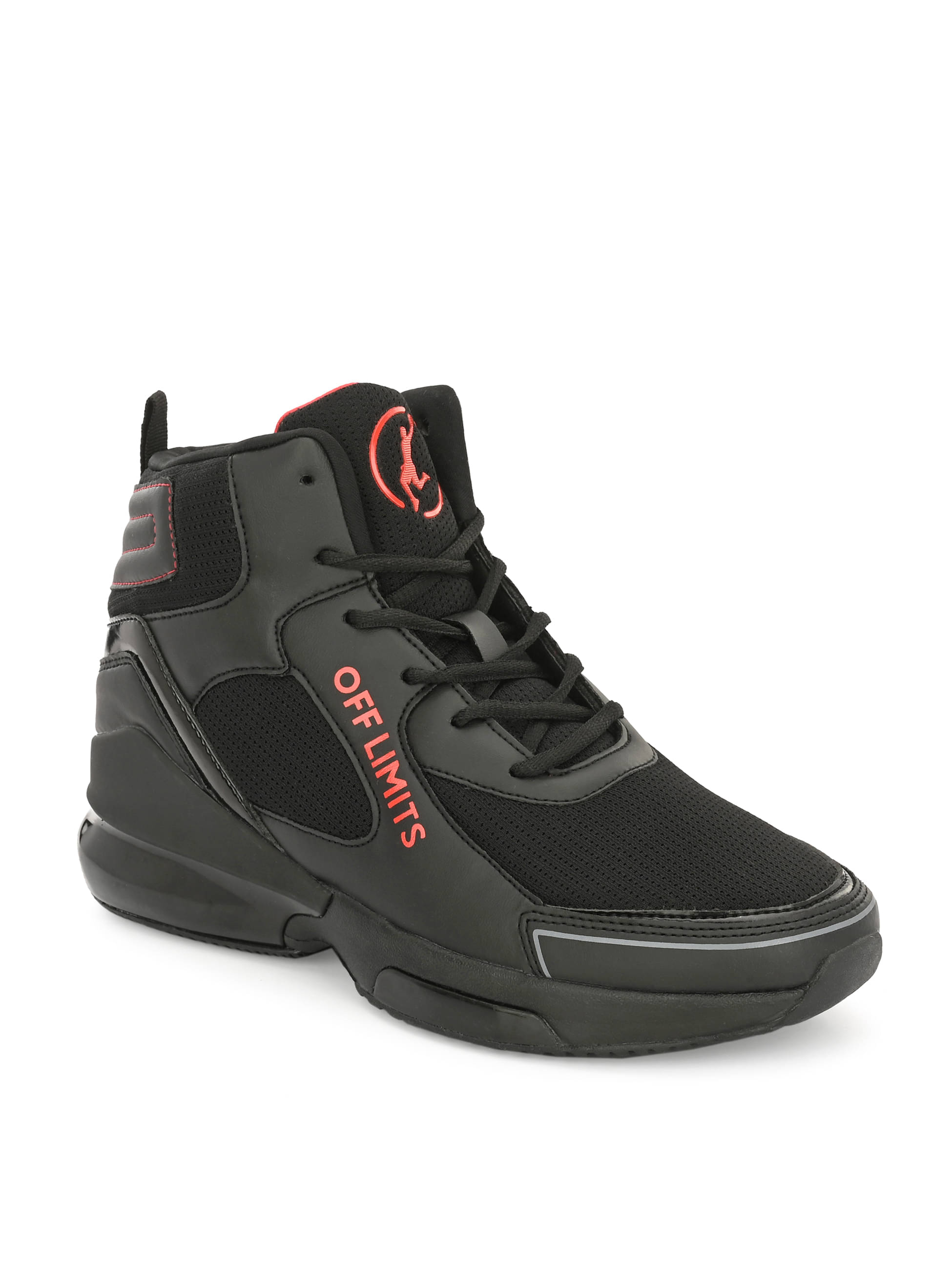     			OFF LIMITS ZOOM MAX Black Basketball Shoes