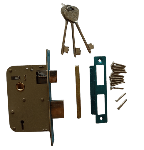 ONMAX Heavy Mortise Lock Body with 6 Levers, 65mm size Double Action and 3 CP Keys for Indoor and Outdoor (HML6)