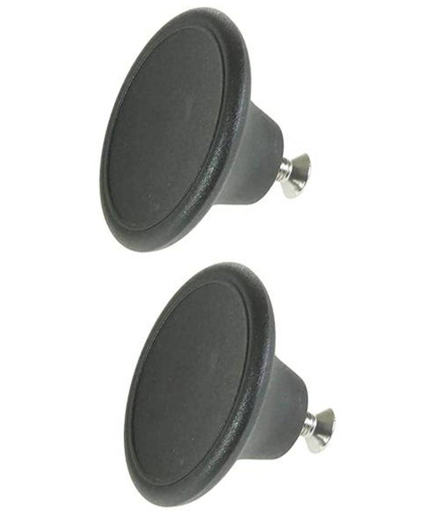     			Plastic Kadai Lid Knob with Screw - Universal Knob - Fits All Types of Kadai Lids- Accessories - Lid Knob - Replacement Parts - Pack of 2, Black