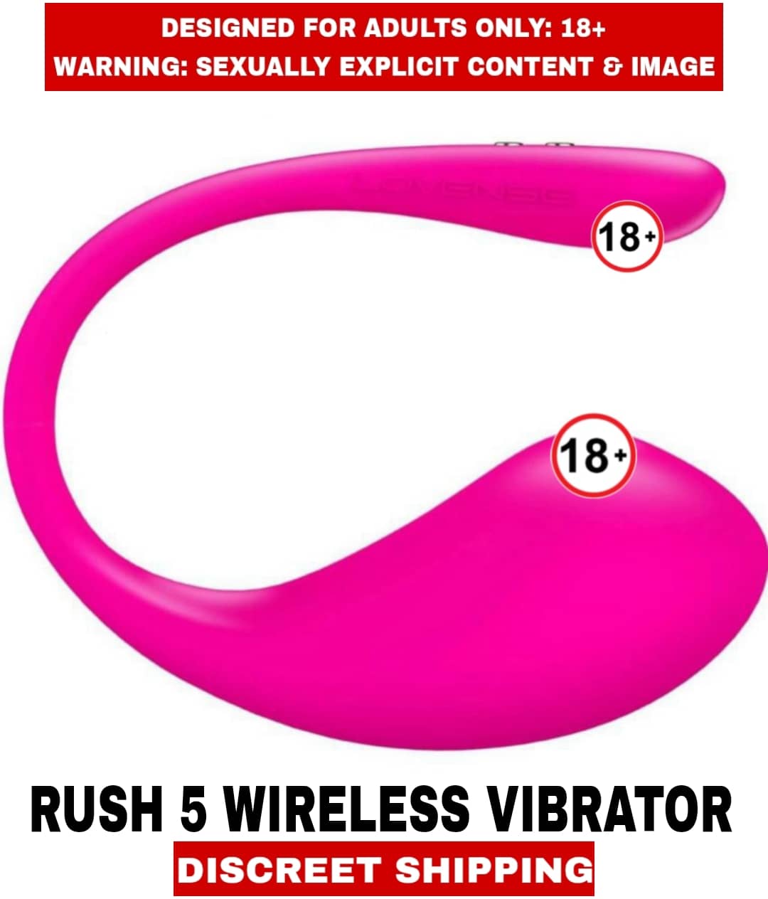 RUSH 5 WIRELESS SMART APP Control For Women by LOVESENSE