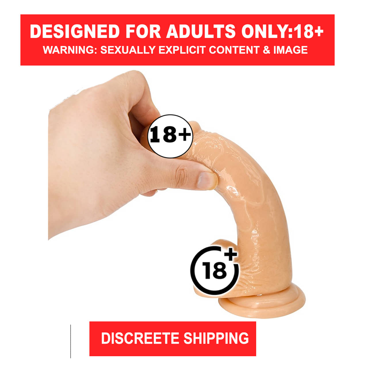 6 Inch Realistic 100% Skin Feel Dildo With Suction Cup Sex Toy For Women