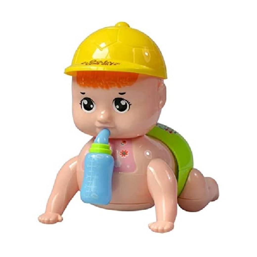     			AURAPURO Musical Crawling Baby Toy for Babies Kids Infants - Dazzling Lights and Dynamic Sound - Colour as per Stock