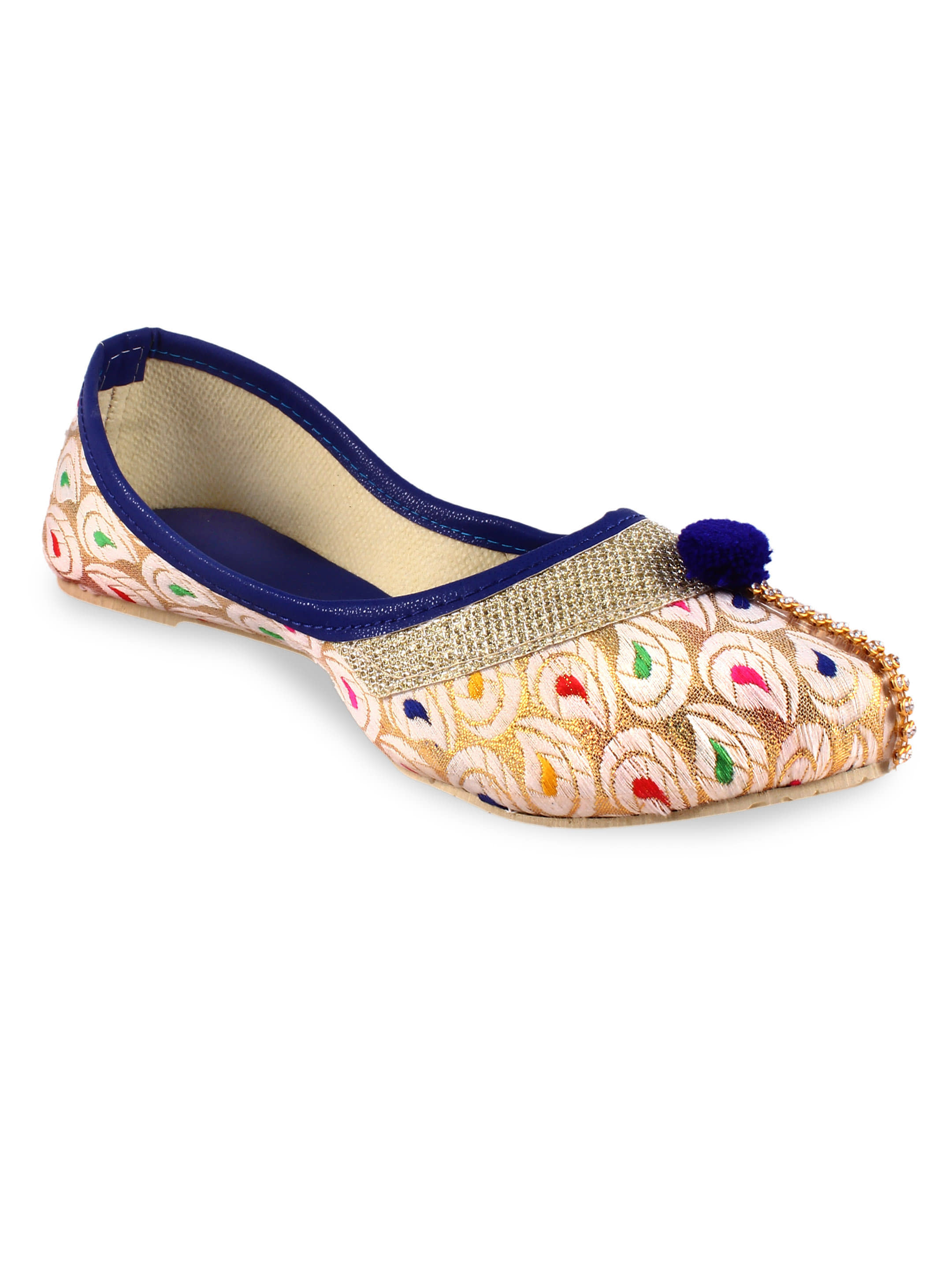 Apratim - Beige Women's Juttis - Ethnic Shoes | Buy online on ZillyBuy