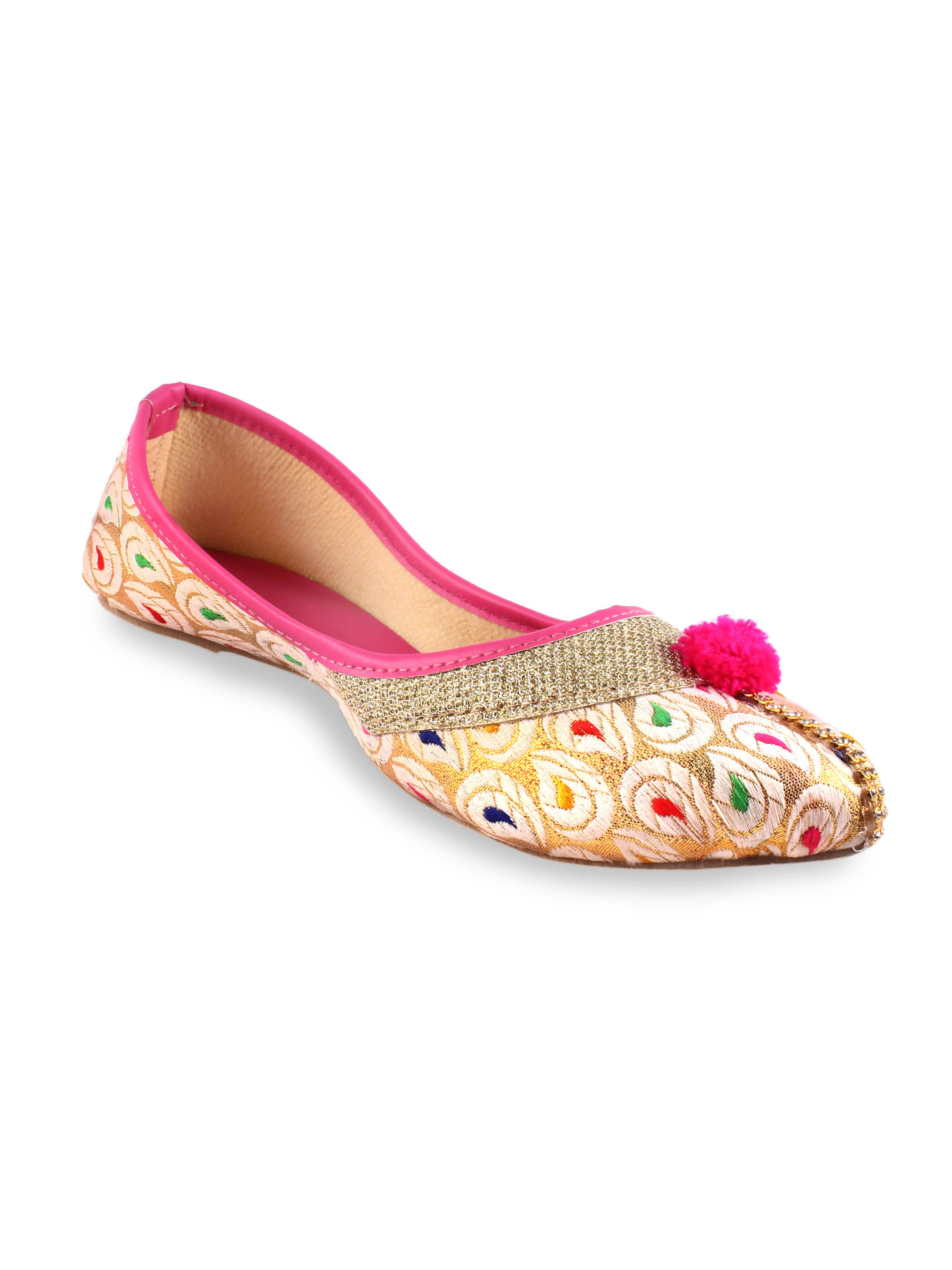 Apratim - Beige Women's Juttis - Ethnic Shoes | Buy online on ZillyBuy