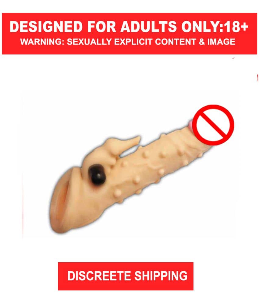 Jumbo Penis Sleeves with Double Hole to Increase Size and Stamina Condom