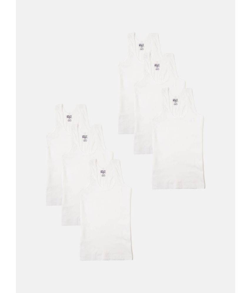 Lux Cozi Pack of 6 Boys Cotton ( White ) Lux Cozi Pack of 6 Boys Cotton ( White )