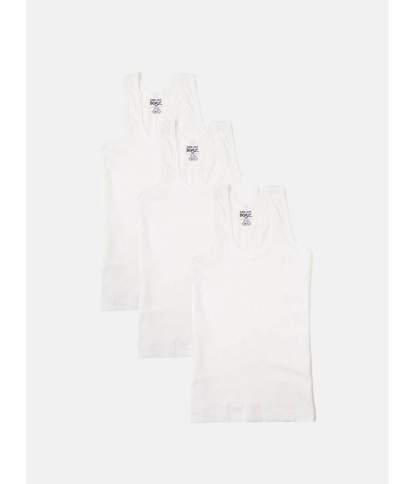     			Lux Cozi Pack of 3 Boys Cotton ( White )