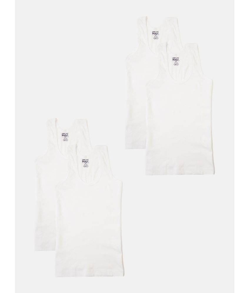 Lux Cozi Pack of 4 Boys Cotton ( White ) Lux Cozi Pack of 4 Boys Cotton ( White )