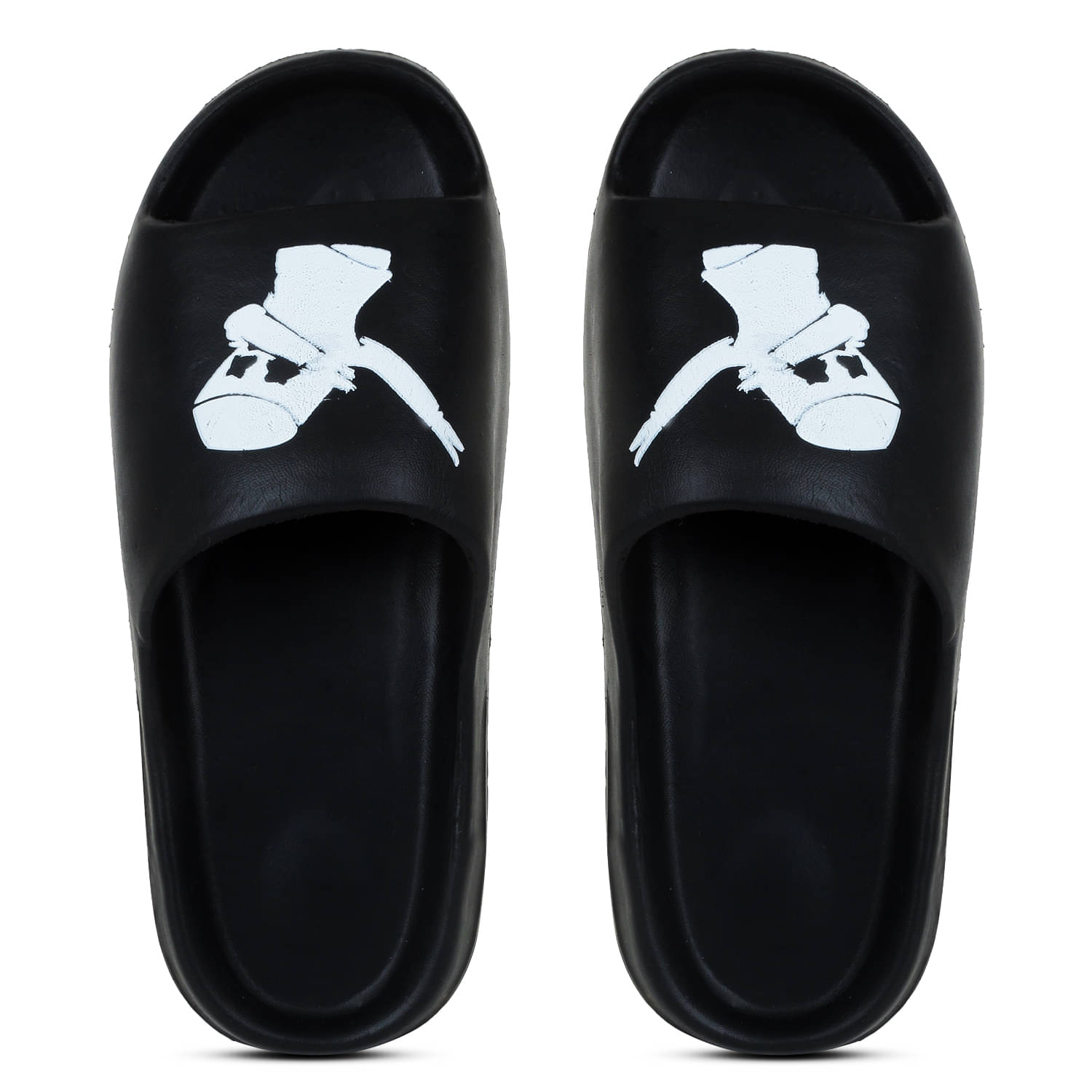     			Pampy Angel - Black Men's Slide Flip flop