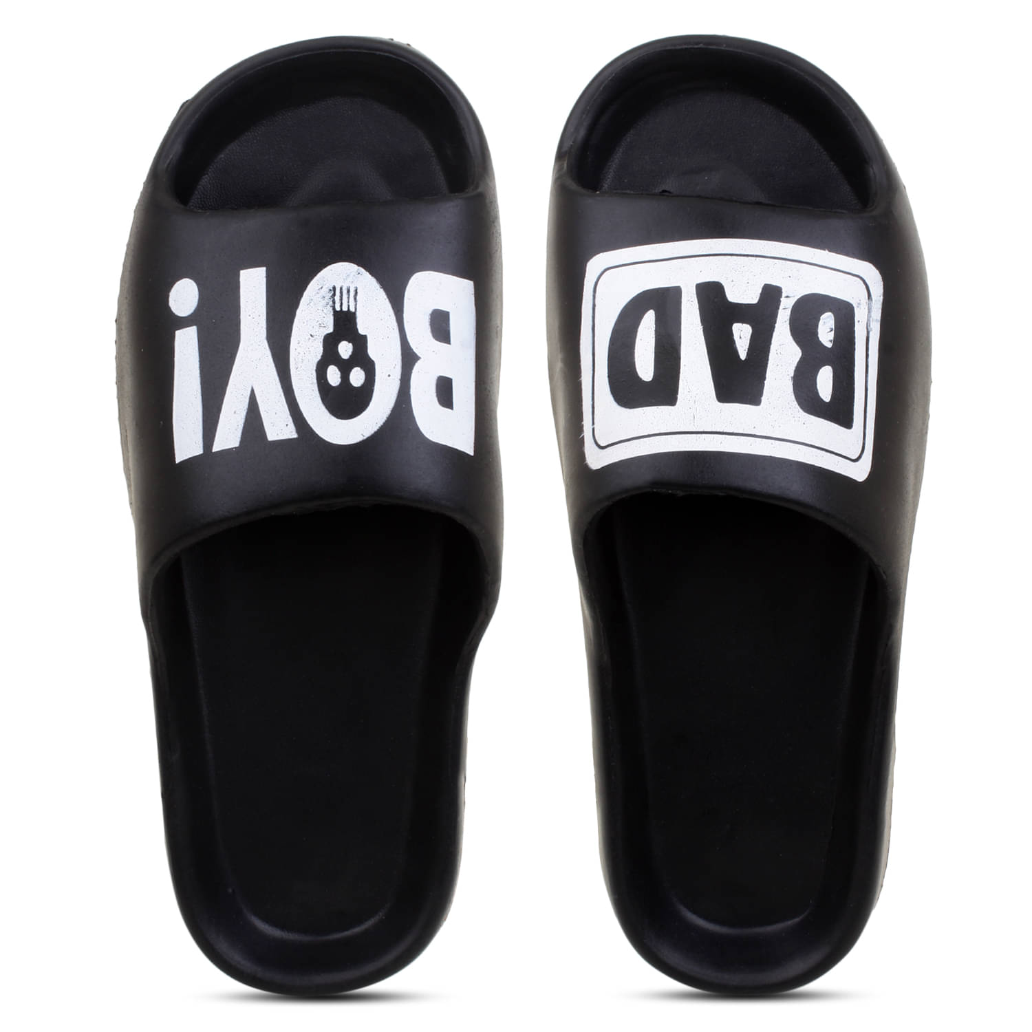     			Pampy Angel - Black Men's Slide Flip flop