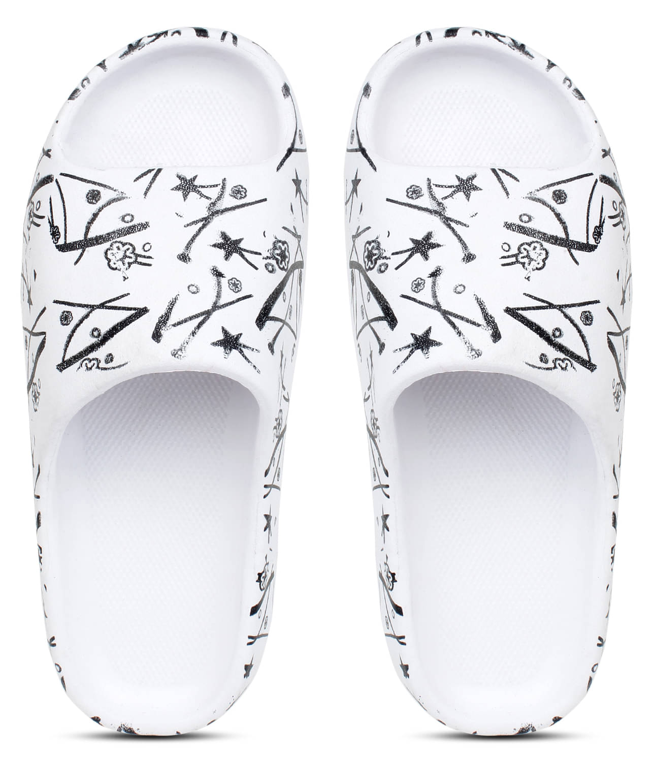     			Pampy Angel - White Men's Slide Flip flop