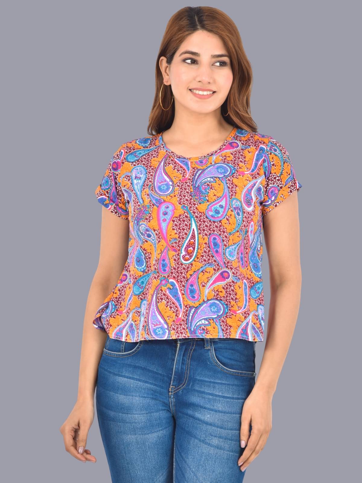     			QuaClo - Multi Color Cotton Women's Regular Top ( Pack of 1 )