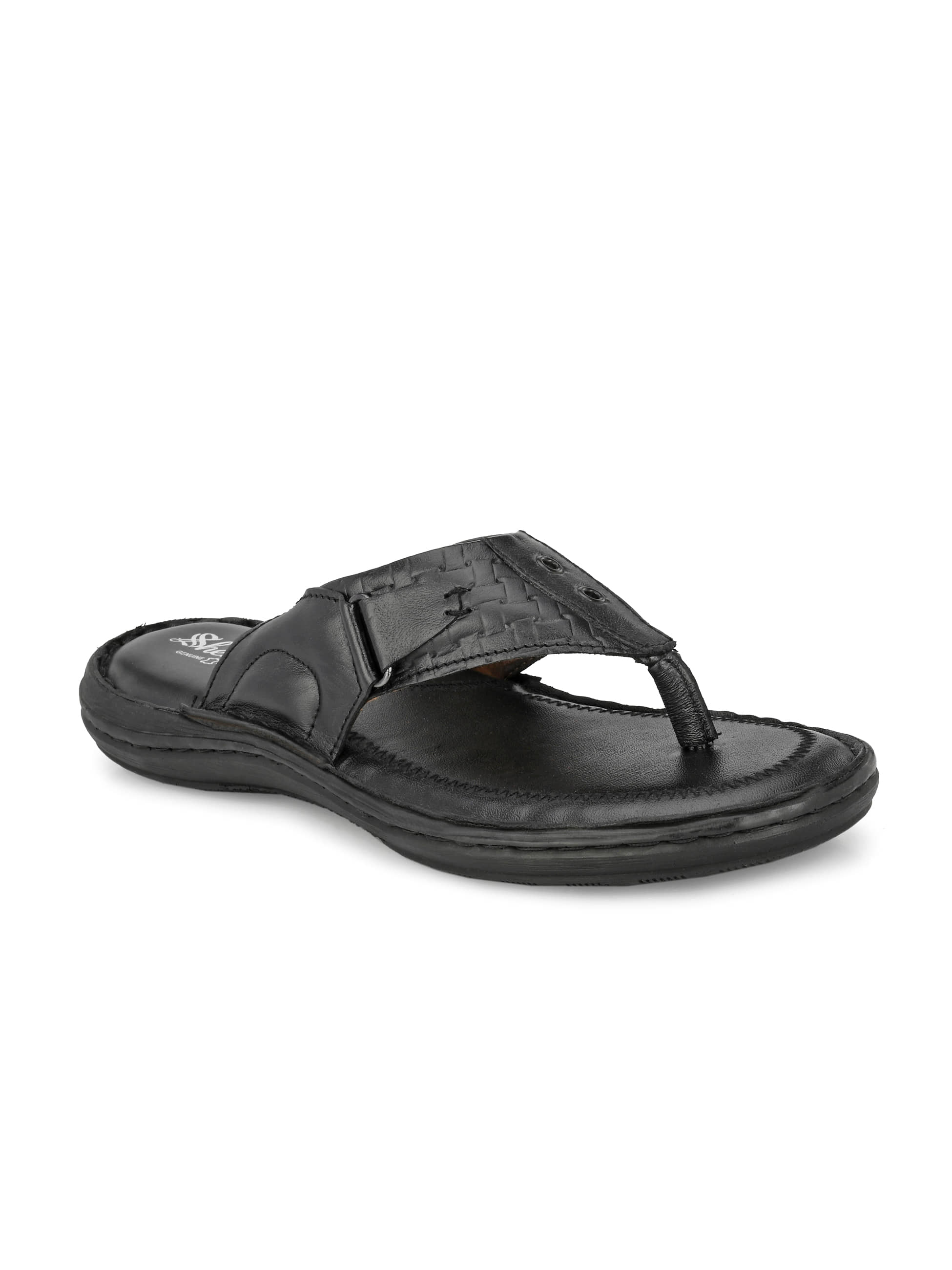 SHENCES - Brown Men's Leather Slipper