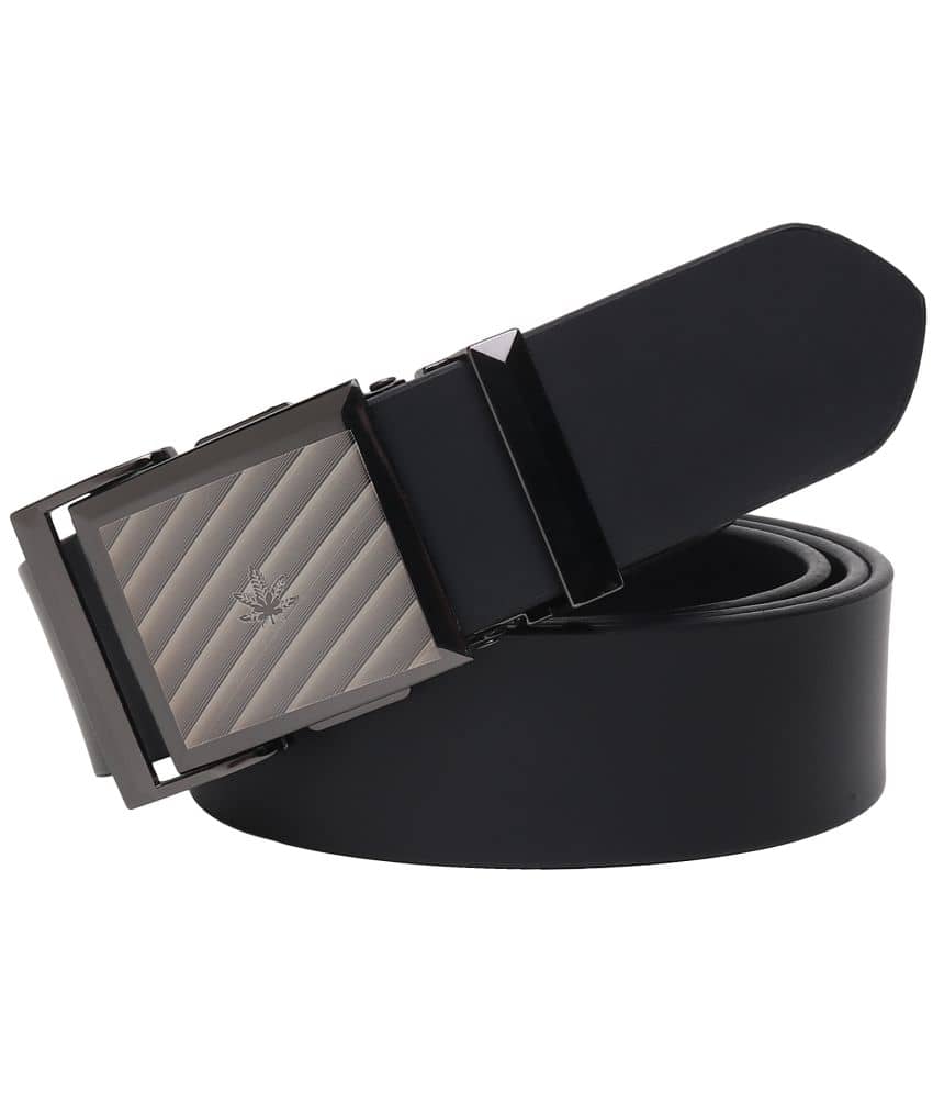 SILKSHOPPING - Black 100% Leather Men's Formal Belt ( Pack of 1 )