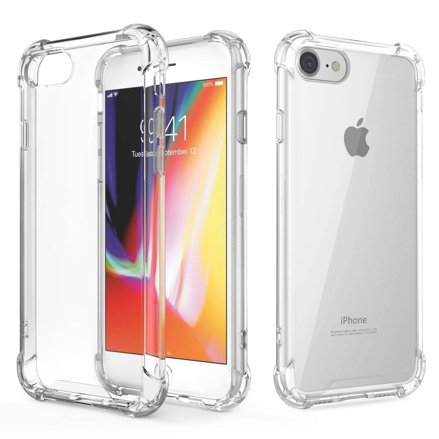 Spectacular Ace - Transparent Silicon Plain Cases Compatible For Apple iPhone 7 ( Pack of 1 )     			Spectacular Ace - Transparent Silicon Plain Cases Compatible For Apple iPhone 7 ( Pack of 1 )