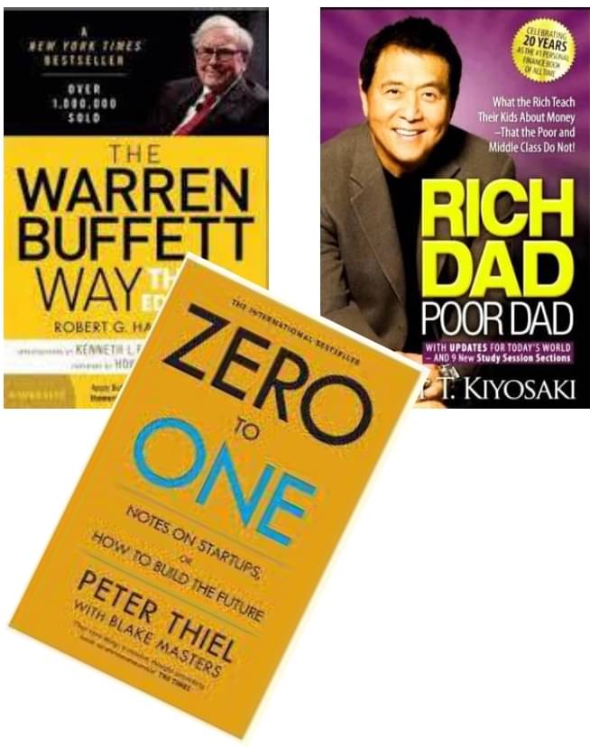 The Warren Buffett Way + Rich Dad Poor Dad + Zero To One The Warren Buffett Way + Rich Dad Poor Dad + Zero To One
