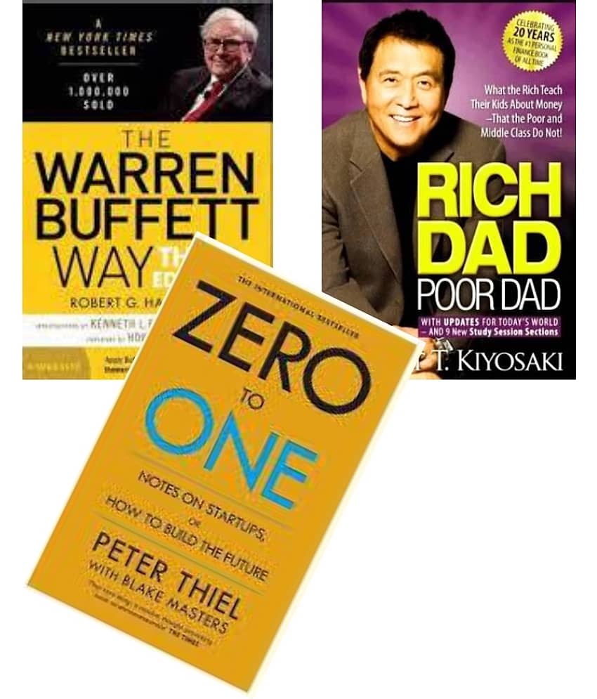 The Warren Buffett Way + Rich Dad Poor Dad + Zero To One - Stationery | Buy online on ZillyBuy