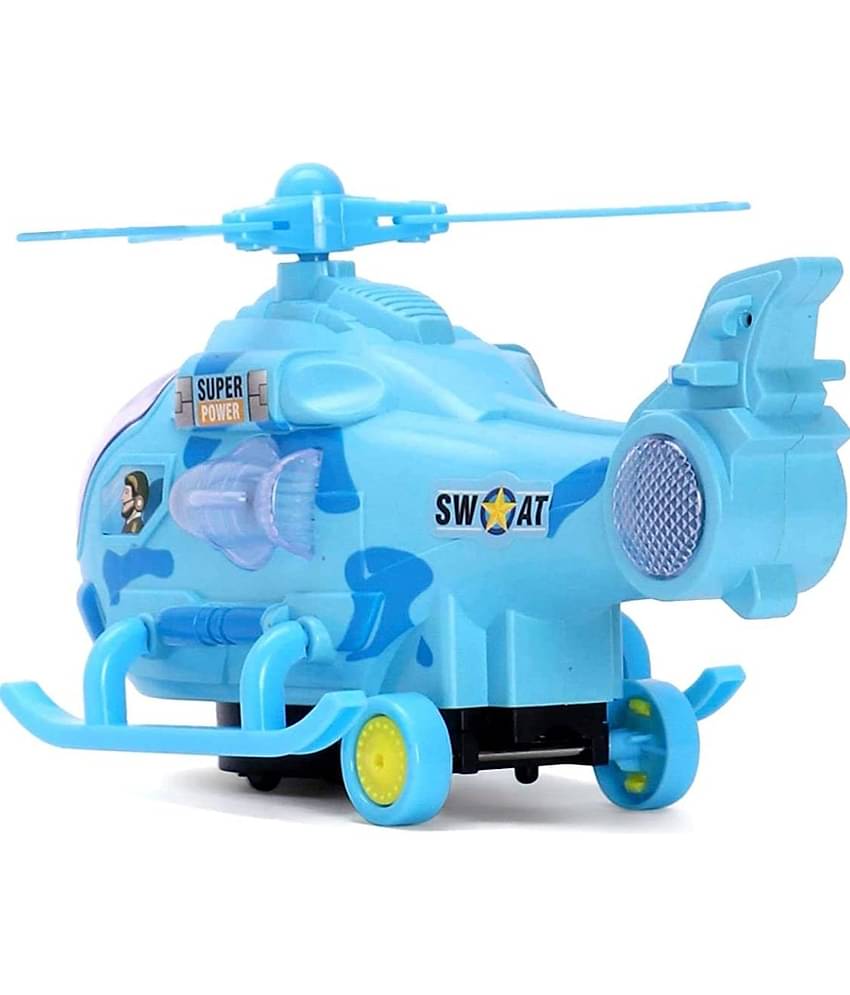 YESKART - Blue Plastic Helicopter ( Pack of 1 )