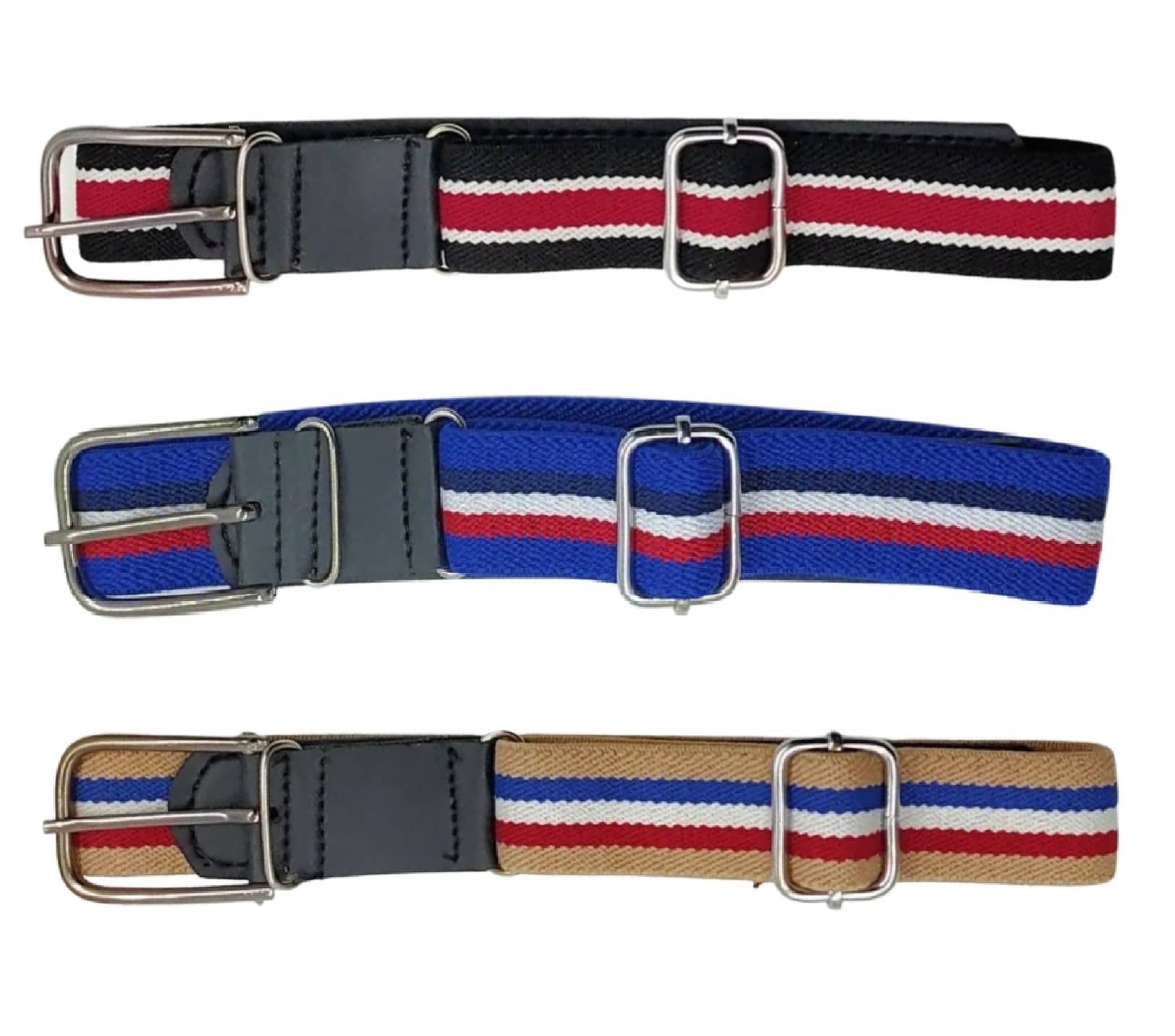 Zacharias Boy's Stretchable Striped Cotton Belt for kids (A-02_Multicolor_Pack of 3) ( 1-4 Years) - Jewellery Sets | Buy online on ZillyBuy