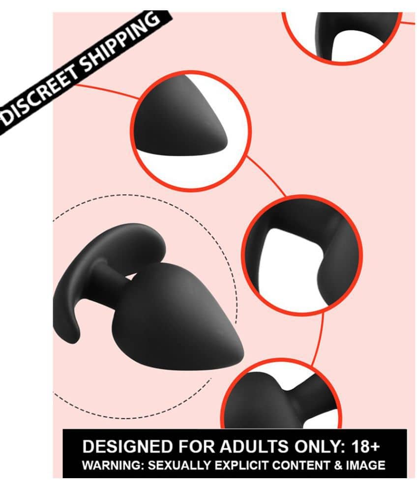 Anal Plug Medical Grade Butt Plug Anal Toys Steel Ball Included for  Relaxation