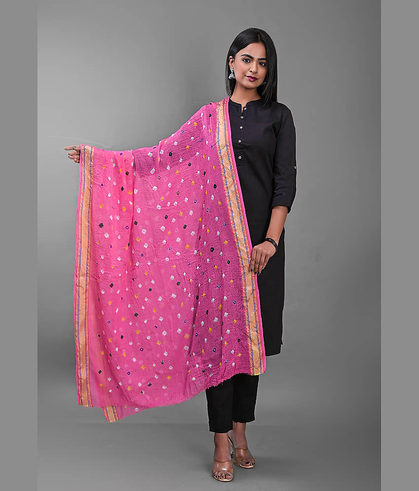 Apratim - Pink Cotton Women's Dupatta - ( Pack of 1 ) - Dupattas & Shawls | Buy online on ZillyBuy