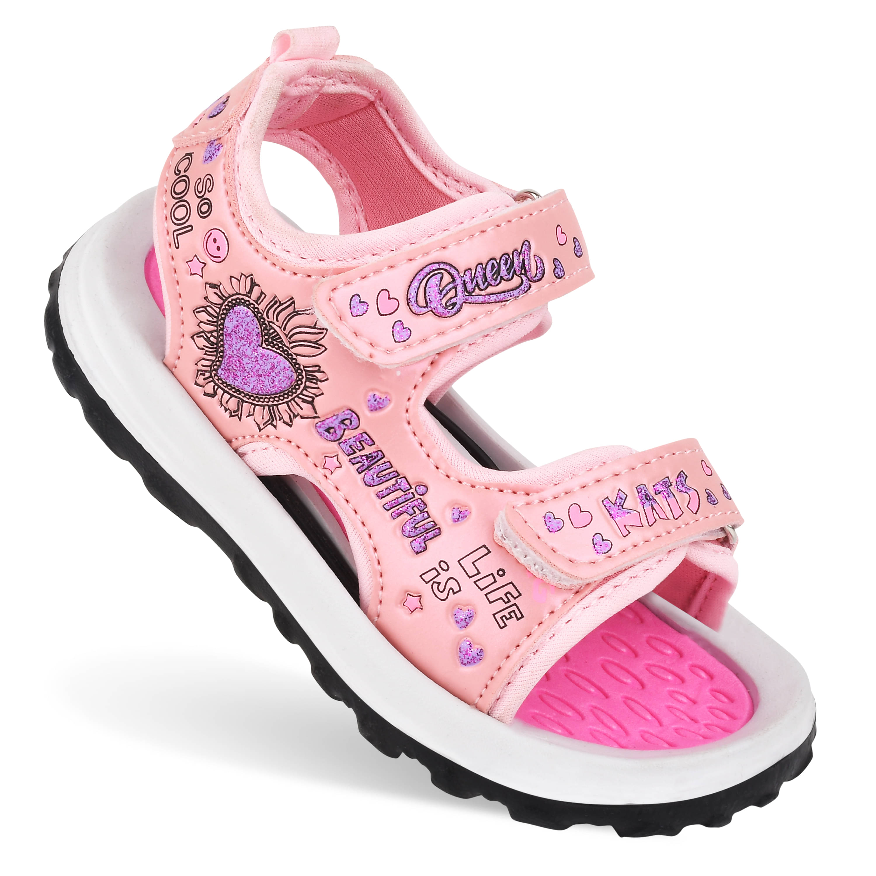     			KATS Kids Stylish Girls Casual Fashion Sandals for 1.5-4 Years