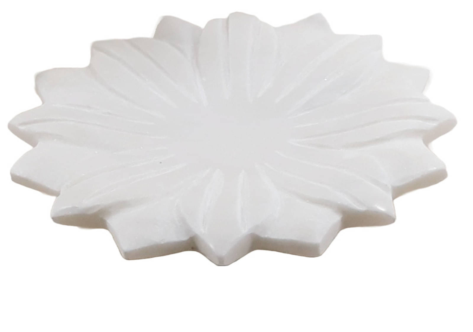 KRAFT CLOUDS 1 Pcs Earthenware White Half Plate KRAFT CLOUDS 1 Pcs Earthenware White Half Plate