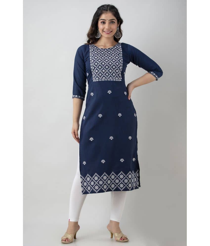KRISKA - Magenta Rayon Women's Straight Kurti ( Pack of 1 ) - Kurtis, Tunics | Buy online on ZillyBuy
