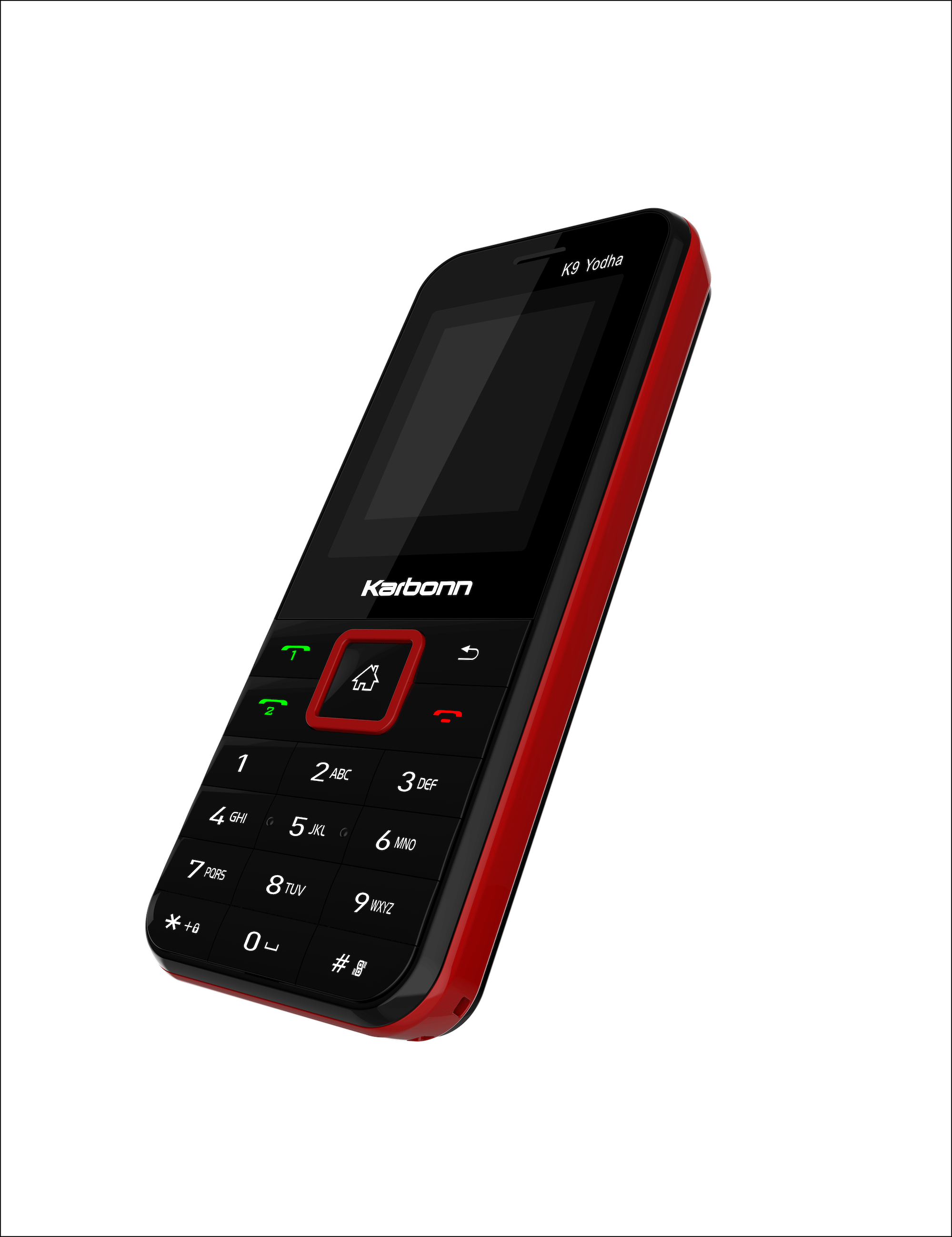     			Karbonn K9 YODHA Dual SIM Feature Phone Black Red