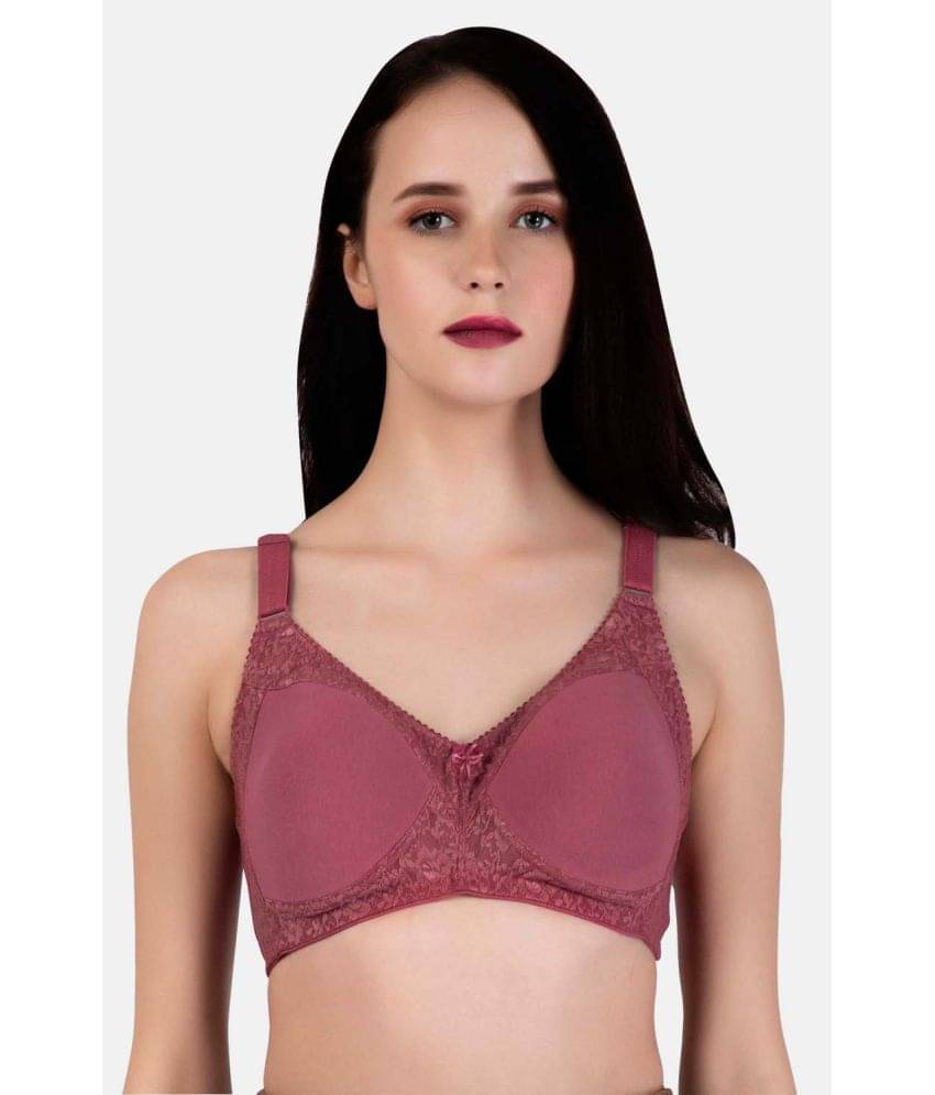 LACYLUXE Net Lightly Padded Women's Everyday Bra ( Maroon ) LACYLUXE Net Lightly Padded Women's Everyday Bra ( Maroon )