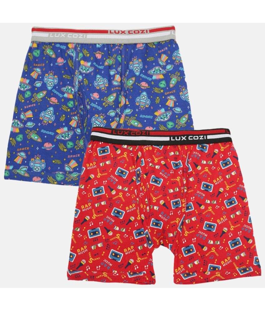     			Lux Cozi Pack of 2 Boys Cotton Trunks ( Multicolor )