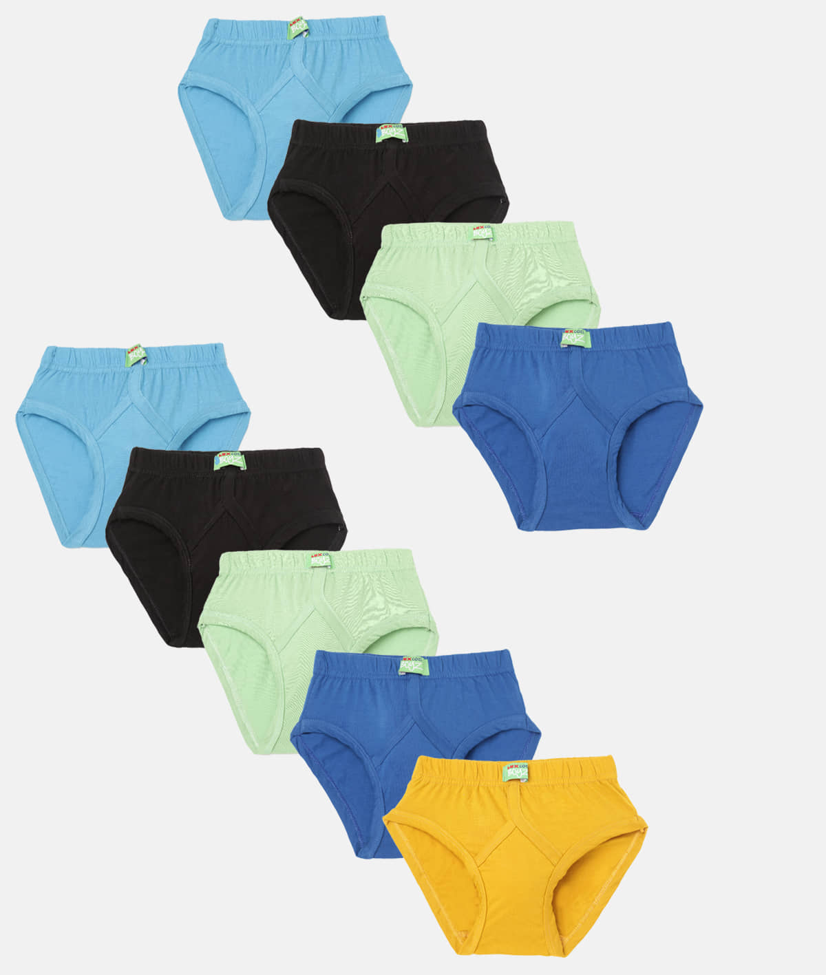 Lux Cozi Pack of 9 Boys Cotton Briefs ( Multicolor ) - Nightwear & Loungewear | Buy online on ZillyBuy