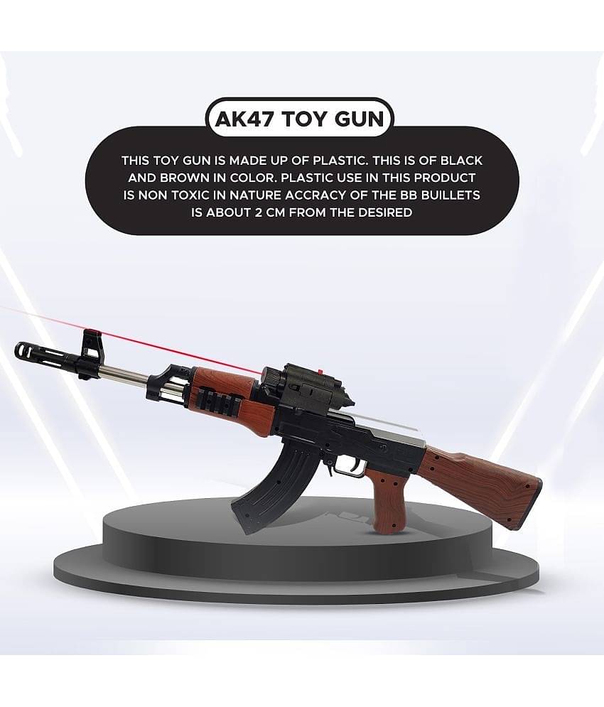 NHR Gun toys With 500 Bullets - Long Range Shooting Gun for +10 Years Kids, Bullet Gun for kids, Shooter Gun for Children's, Toy Shooting Plastic Gun, Snipper Gun, Gun, Bandook, Pistol, AK-47 Gun, Bullet Gun, Toy Gun For Kids