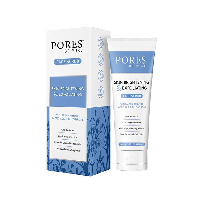     			PORES Be Pure - Skin Brightening Facial Scrub For Men & Women ( Pack of 1 )