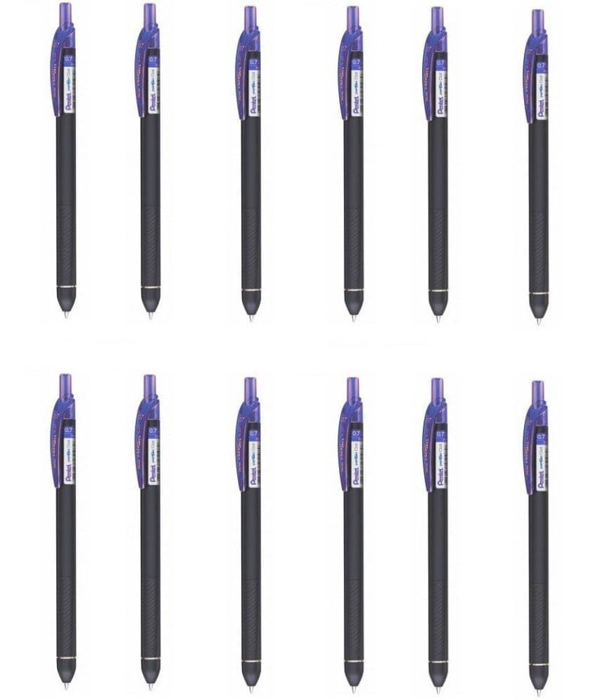 Pentel Energel Click Bl-437R Blue Ink Color Roller Gel Pen (Pack Of 12, Blue) Pentel Energel Click Bl-437R Blue Ink Color Roller Gel Pen (Pack Of 12, Blue)