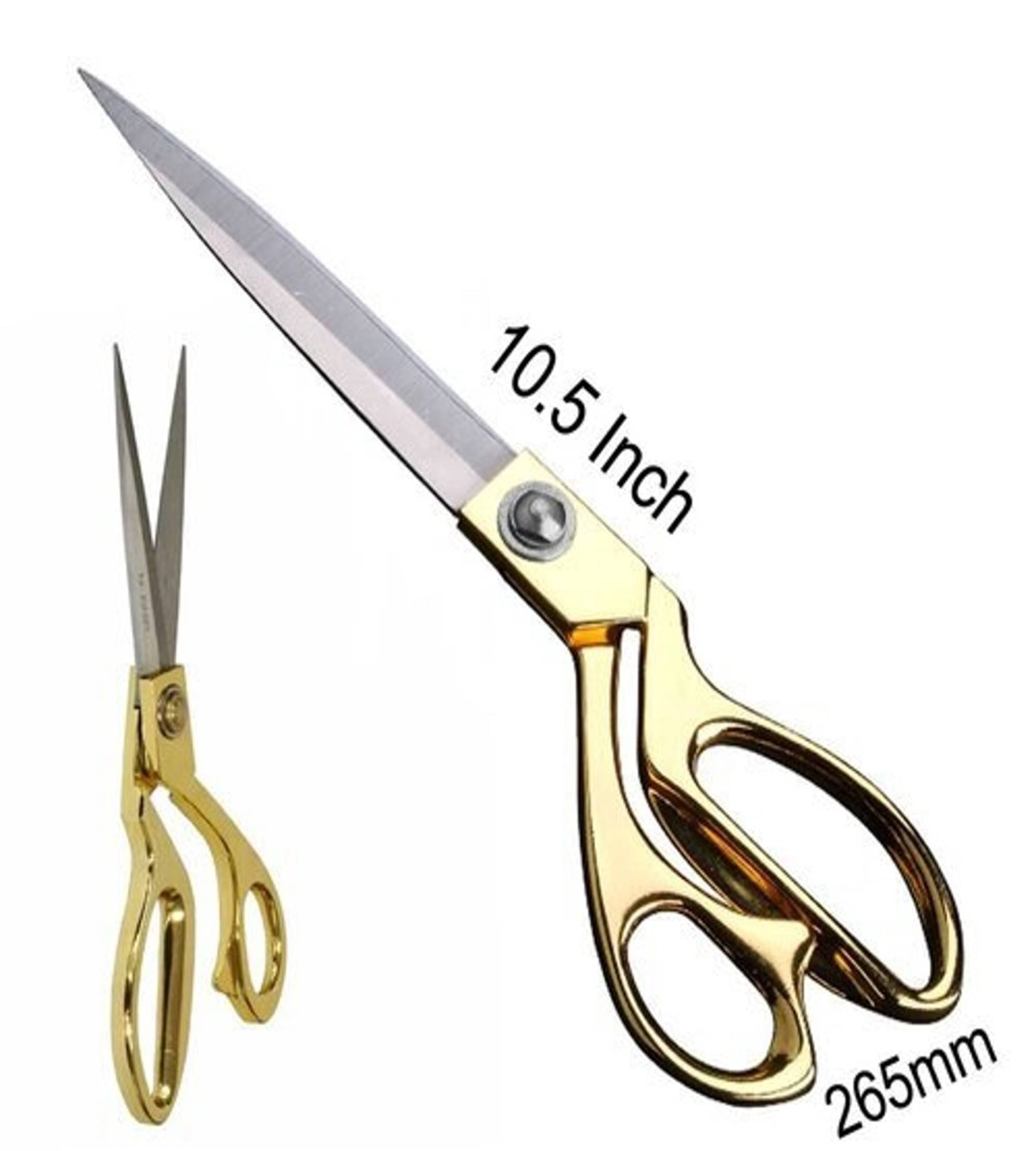 Professional Golden Steel Tailoring Scissors For Cutting Heavy Clothes Fabrics 10.5" Professional Golden Steel Tailoring Scissors For Cutting Heavy Clothes Fabrics 10.5"