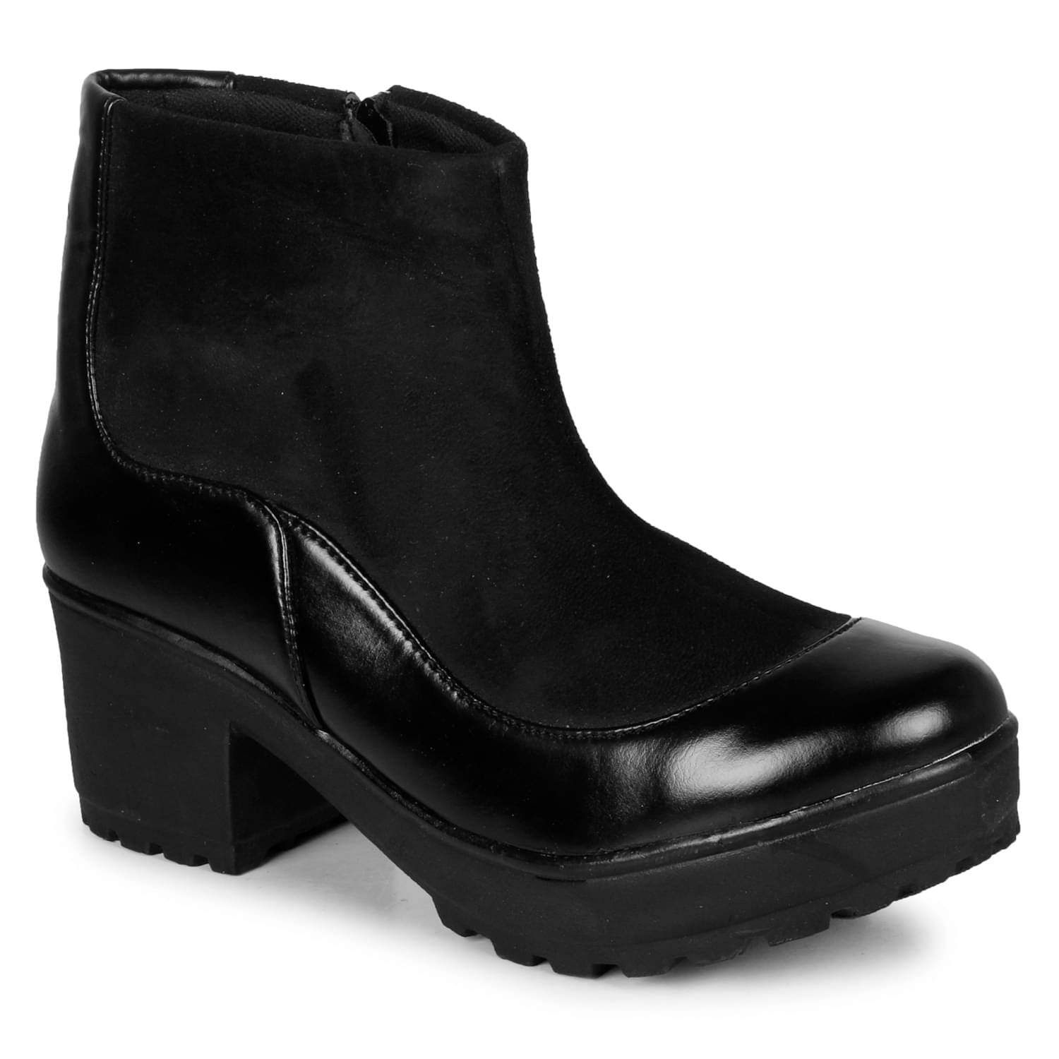     			Saheb - Black Women's Ankle Length Boots