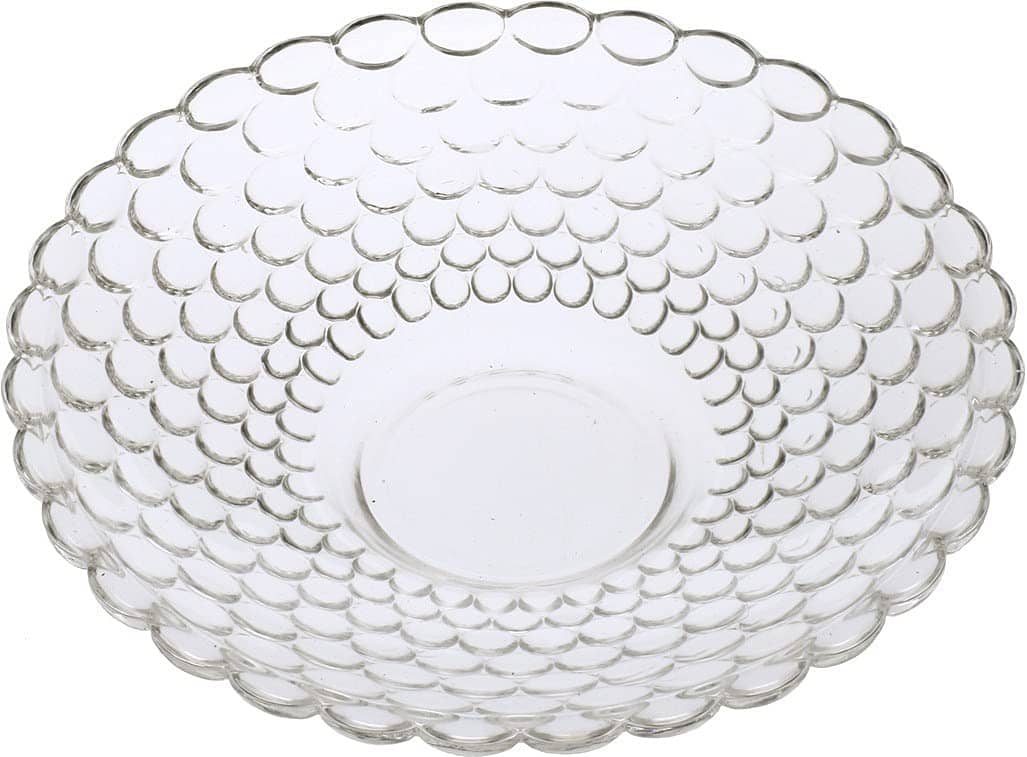 Somil 1 Pcs Glass Transparent Dessert Plate