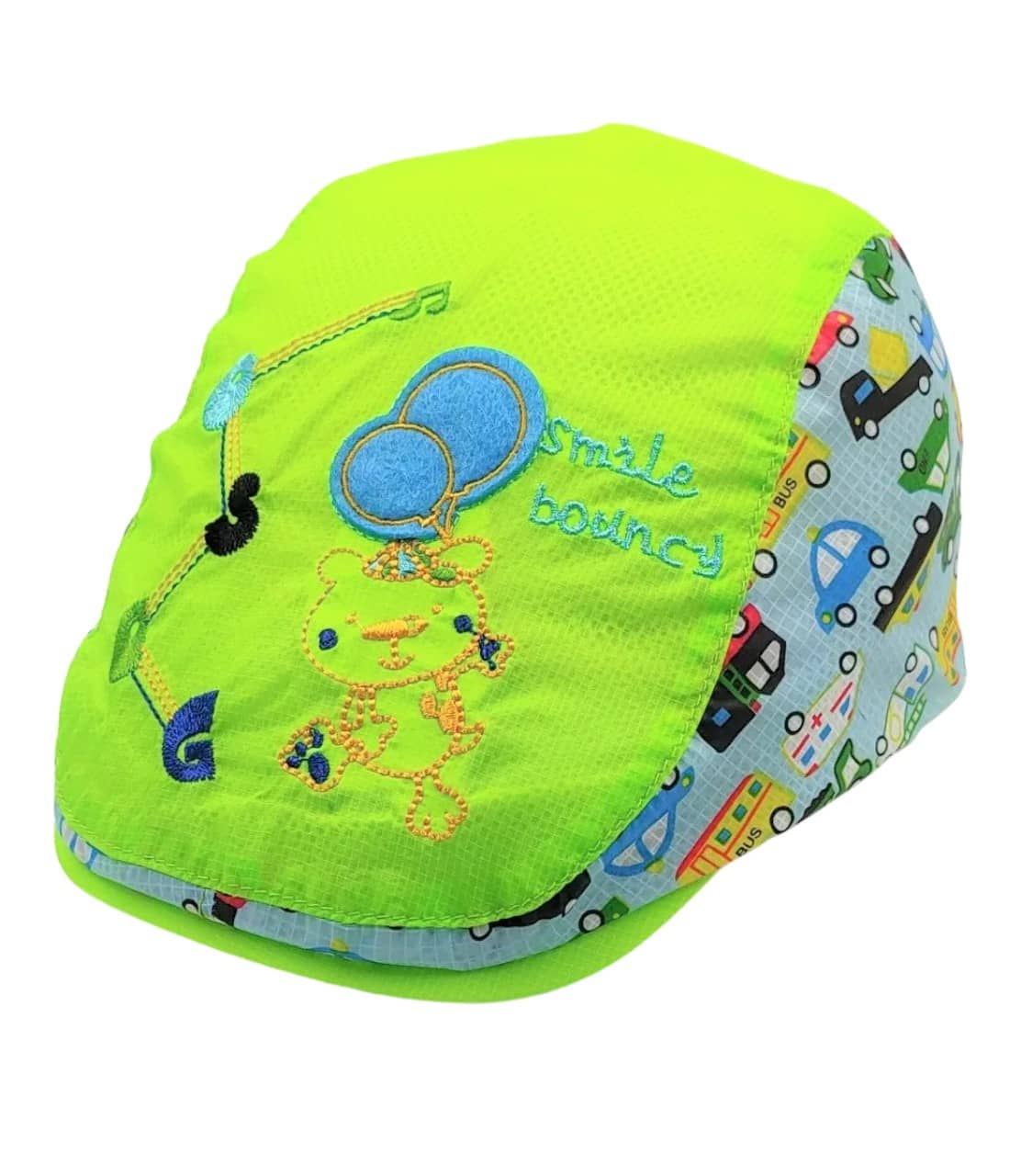 Zacharias Baby Boy's & Girl's Kids Beret Golf Polyester Cap (06-24 Months) Smile-Bouncy-Green