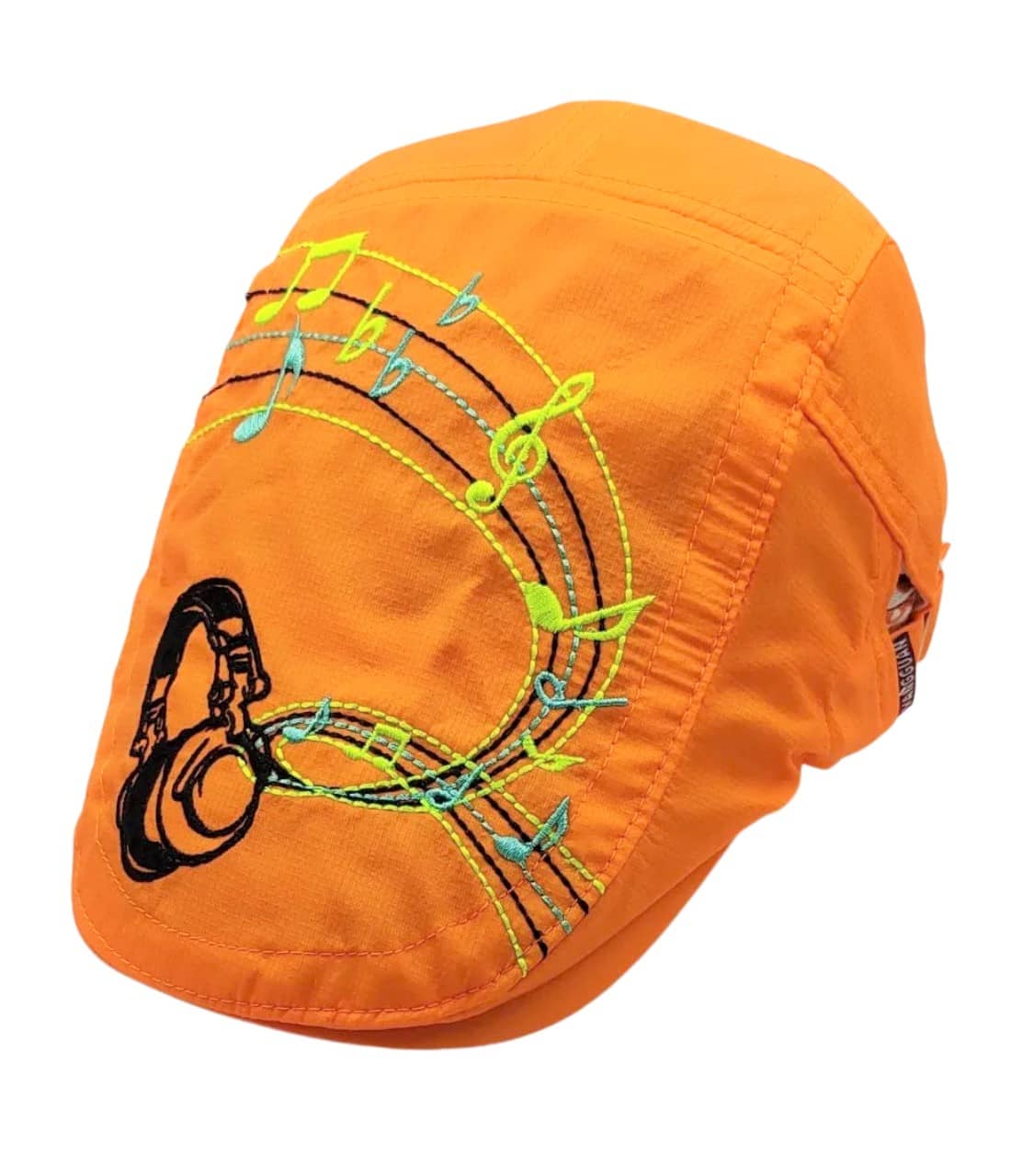 Zacharias Boy's & Girl's Kids Beret Golf Polyester Cap (Pack of 1) (1-4 Years) musicly-01 (Orange)