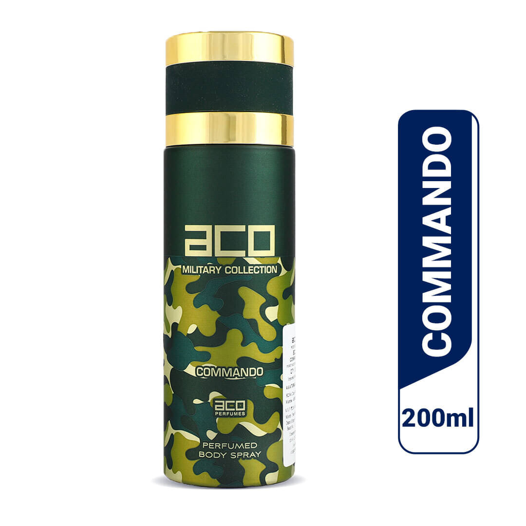     			aco perfumes - COMMANDO Perfumed Body Spray 200ml Perfume Body Spray for Men 300 ml ( Pack of 1 )
