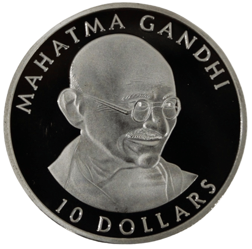     			newWay - 10 Dollars (2002) "Mahatma Gandhi" 1 Numismatic Coins